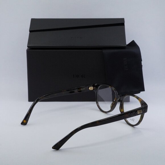 Dior LADYDIORO1 0086 00 Round Eyeglasses 49mm - Dark Havana - Picture 9 of 9